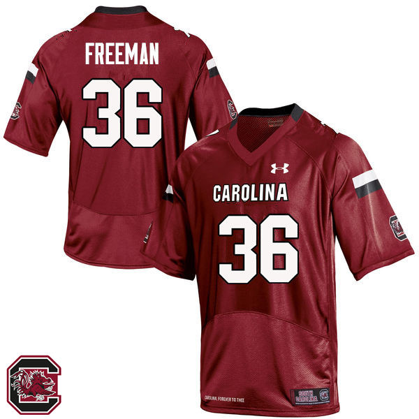 Men South Carolina Gamecocks #36 C.J. Freeman College Football Jerseys Sale-Red